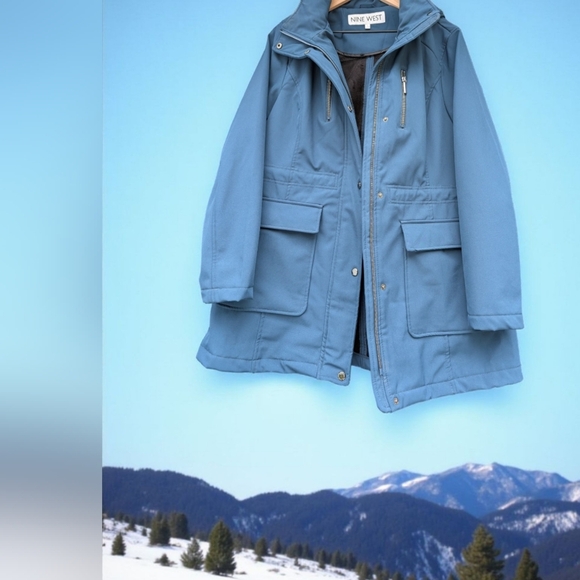 Nine West Soft Shell All Season JacketColor: Blue, Size: LARGE, (EUC) - Picture 4 of 9